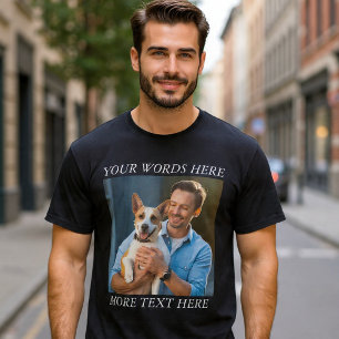 Personalisiertes Foto & Nachricht T-Shirt