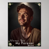 Personalisiertes Foto & Name | Individuelles Gesch Poster (Vorne)