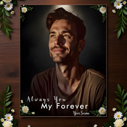 Personalisiertes Foto & Name | Individuelles Gesch Poster