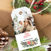 Personalisiertes Foto & Name niedliche Weihnachten Geschenkanhänger