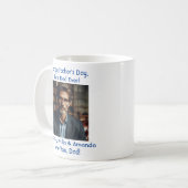 Personalisiertes Foto Namen Vatertag Kaffeetasse (Vorderseite Links)