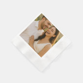 Personalisiertes Foto Napkins Serviette (Ecke)