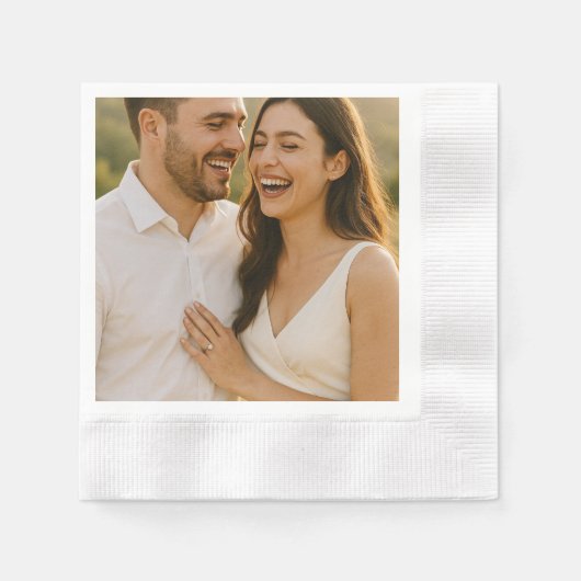 Personalisiertes Foto Napkins Serviette (Vorderseite)