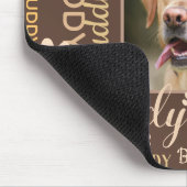 Personalisiertes Foto nennt | Hund Mousepad (Ecke)