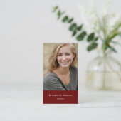 Personalisiertes Foto, neue Buchwerbung des Autors Visitenkarte (Stehend Vorderseite)