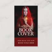 Personalisiertes Foto, neue Buchwerbung des Autors Visitenkarte (Rückseite)