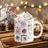 Personalisiertes Foto | Niedliches Rosa Fan La Jumbo-Tasse