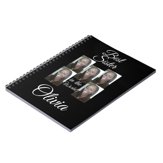 PERSONALISIERTES FOTO NOTEBOOK NOTIZBLOCK (Linke Seite)