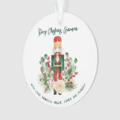 Personalisiertes Foto Nutcracker Oma Weihnachten Ornament (Vorderseite)