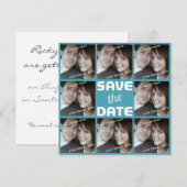 Personalisiertes Foto Octet Save the Date (Vorne/Hinten)