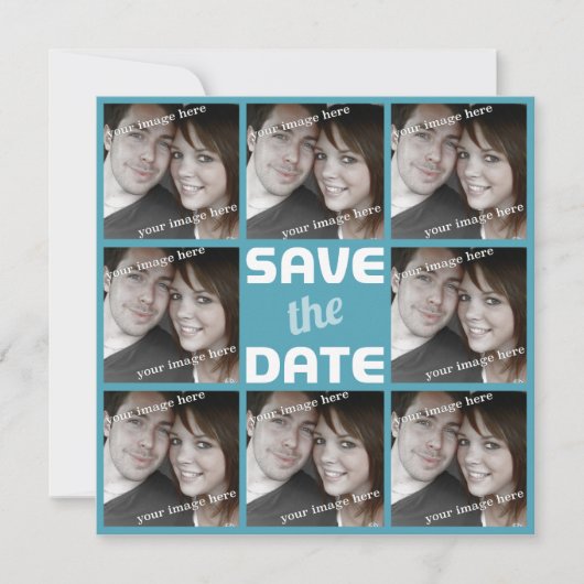Personalisiertes Foto Octet Save the Date (Vorderseite)