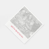 Personalisiertes Foto oder Bild Ihres Textes Napki Serviette (Ecke)