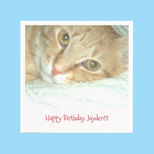 Personalisiertes Foto oder Bild, Nachrichtenpapier Serviette