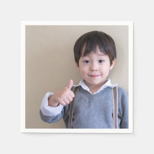 Personalisiertes Foto oder Bild Serviette (Vorderseite)