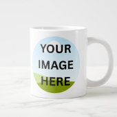 Personalisiertes Foto oder Logo | Maßgeschneiderte Jumbo-Tasse (Rechts)