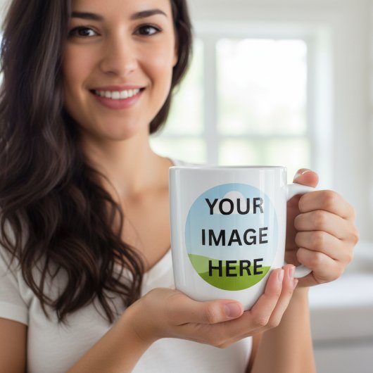 Personalisiertes Foto oder Logo | Maßgeschneiderte Jumbo-Tasse