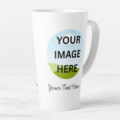 Personalisiertes Foto oder Logo | Maßgeschneiderte Milchtasse (Rechte Ecke)