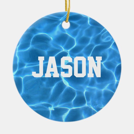 Personalisiertes Foto oder Tauchen Keramik Ornament (Vorne)