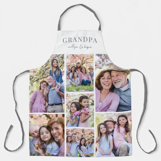 Personalisiertes Foto Opa Schürze (Vorderseite)