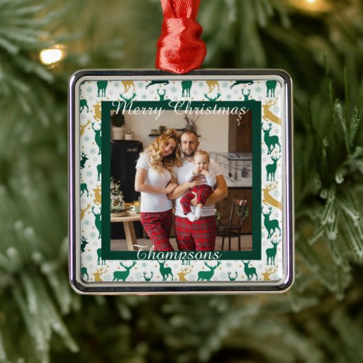 Personalisiertes Foto Ornament Aus Metall (Baum)