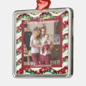 Personalisiertes Foto Ornament Aus Metall (Links)