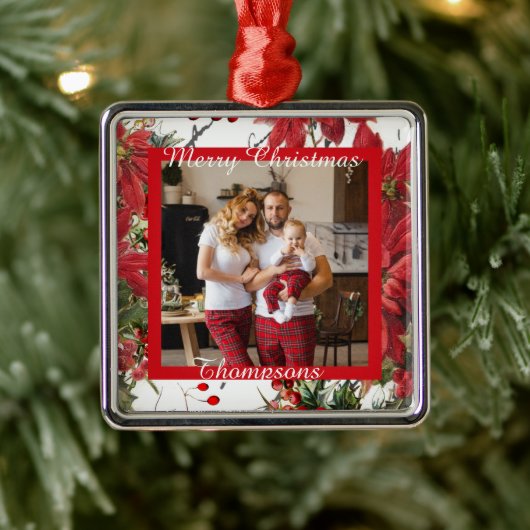 Personalisiertes Foto Ornament Aus Metall (Baum)