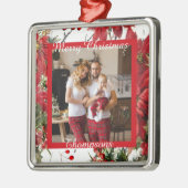 Personalisiertes Foto Ornament Aus Metall (Links)
