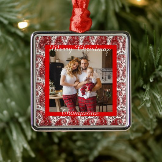 Personalisiertes Foto Ornament Aus Metall (Baum)