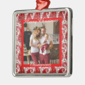 Personalisiertes Foto Ornament Aus Metall (Links)