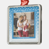 Personalisiertes Foto Ornament Aus Metall (Links)