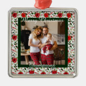Personalisiertes Foto Ornament Aus Metall (Vorne)