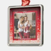Personalisiertes Foto Ornament Aus Metall (Links)