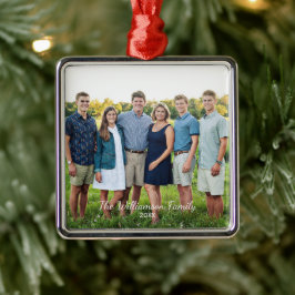 Personalisiertes Foto Ornament Aus Metall