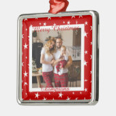 Personalisiertes Foto Ornament Aus Metall (Links)