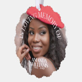 Personalisiertes Foto Ornament Karte (Links)