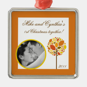 Personalisiertes Foto Ornament Moderner Baum