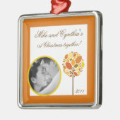 Personalisiertes Foto Ornament Moderner Baum (Links)