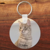 Personalisiertes Foto Ornament Stone Untersetzer S Schlüsselanhänger (Vorderseite)