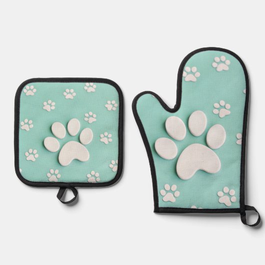 Personalisiertes Foto Oven Mitt Set (Vorderseite)
