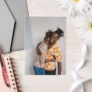 Personalisiertes Foto-Overlay Pergament Einladungen