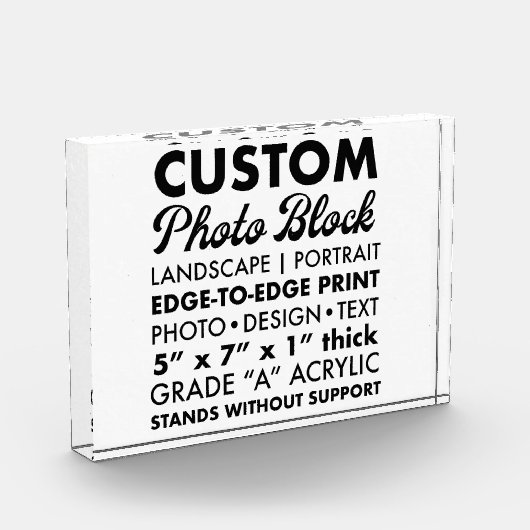 Personalisiertes Foto Paperweight (Links)