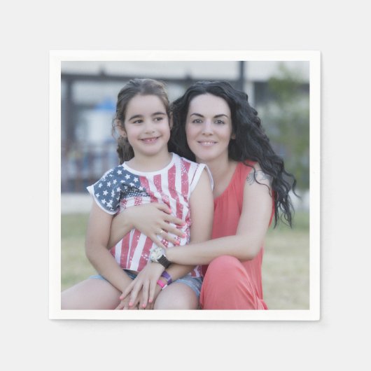 Personalisiertes Foto Papierserviette Machen Sie I (Vorderseite)