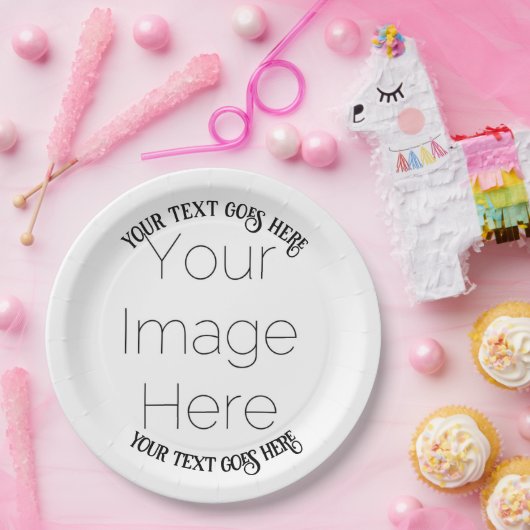 personalisiertes Foto Pappteller (Party)