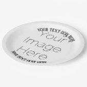 personalisiertes Foto Pappteller (Schrägansicht)