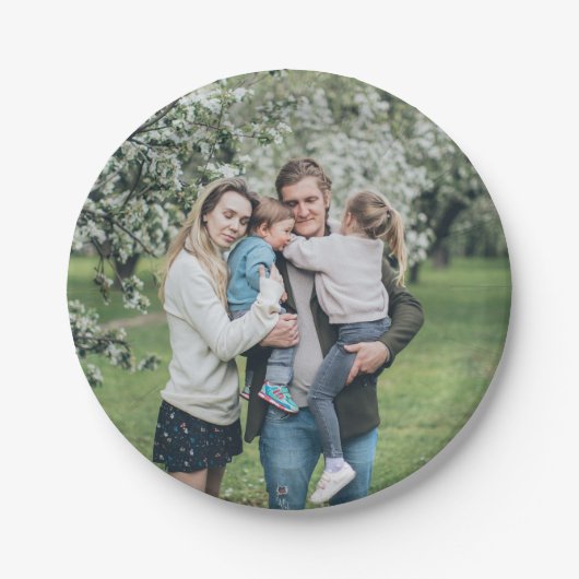 Personalisiertes Foto Pappteller (Vorderseite)