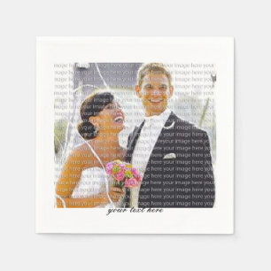 Personalisiertes Foto-Party-Papierservietten-Set Serviette