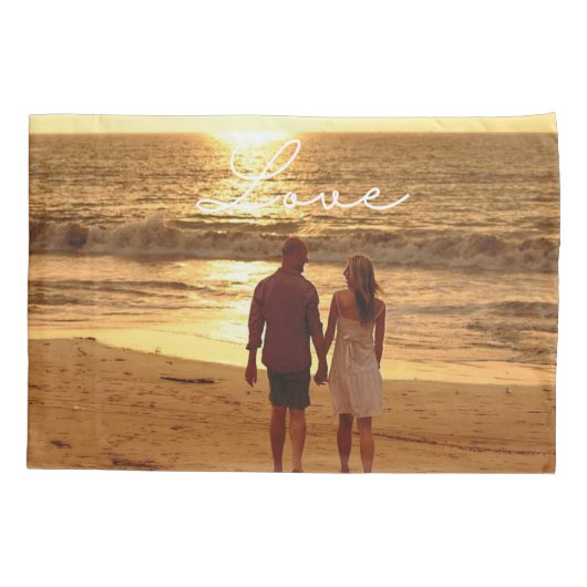 Personalisiertes Foto Pillowcase Kissenbezug (Rückseite)