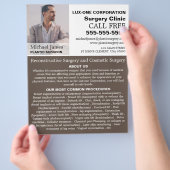 Personalisiertes Foto, plastischer Chirurg/Operati Flyer (Hand)