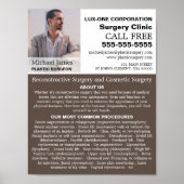 Personalisiertes Foto, plastischer Chirurg/Operati Poster (Vorne)