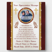 Personalisiertes Foto, Plätze für Pastor-Wertungen Fotoplatte (Vorderseite)